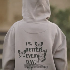 Slogan Print Oversized Hoodie